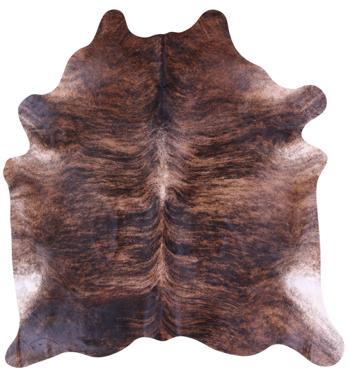 Brindle Natural Brown Cowhide Rug - XX-Large 8' 2