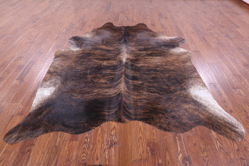 Brindle Natural Brown Cowhide Rug - XX-Large 8' 2