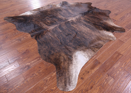 Brindle Natural Brown Cowhide Rug - XX-Large 8' 2
