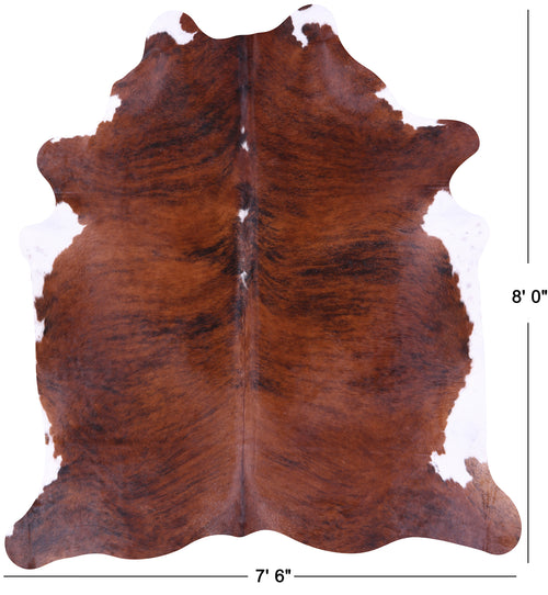 Brindle Natural Brown Cowhide Rug - XX-Large 8' 0