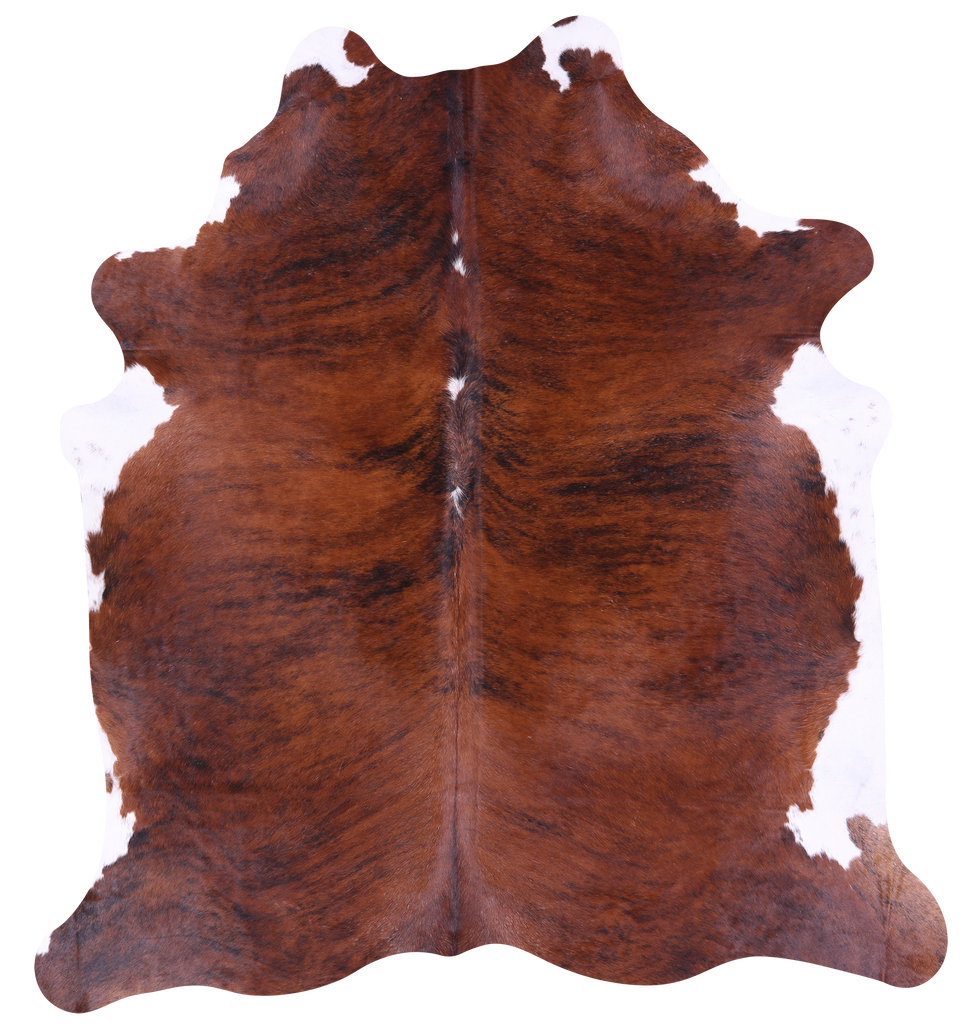 Brindle Natural Brown Cowhide Rug - XX-Large 8' 0"H x 7' 6"W