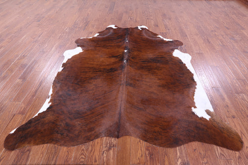 Brindle Natural Brown Cowhide Rug - XX-Large 8' 0
