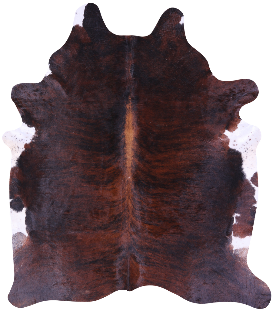 Dark Brindle Natural Cowhide Rug - XX-Large 8' 4"H x 7' 3"W