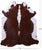 Brown & White Natural Cowhide Rug - XX-Large 9' 0"H x 7' 4"W