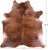 Brindle Natural Brown Cowhide Rug - XX-Large 8' 1"H x 7' 7"W