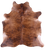 Brindle Natural Brown Cowhide Rug - XX-Large 8' 1"H x 7' 7"W