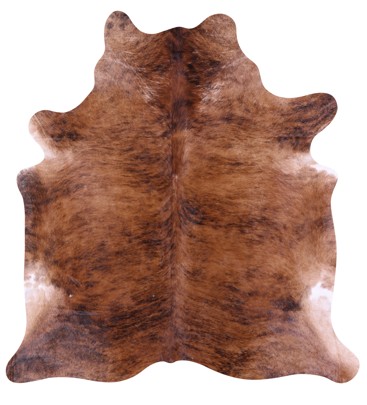Brindle Natural Brown Cowhide Rug - XX-Large 8' 1"H x 7' 7"W