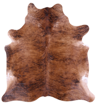 Thumbnail for Brindle Natural Brown Cowhide Rug - XX-Large 8' 1