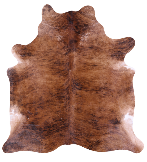 Brindle Natural Brown Cowhide Rug - XX-Large 8' 1