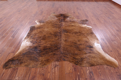 Brindle Natural Brown Cowhide Rug - XX-Large 8' 1