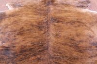 Thumbnail for Brindle Natural Brown Cowhide Rug - XX-Large 8' 1