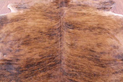 Brindle Natural Brown Cowhide Rug - XX-Large 8' 1