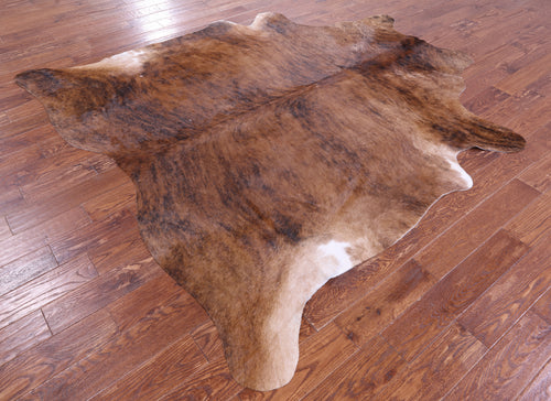 Brindle Natural Brown Cowhide Rug - XX-Large 8' 1