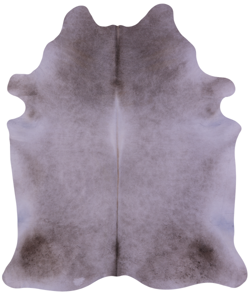 Grey & White Natural Cowhide Rug - XX-Large 8' 0