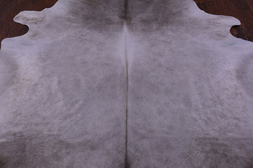 Grey & White Natural Cowhide Rug - XX-Large 8' 0