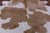 Brown & White Natural Cowhide Rug - XX-Large 8' 6"H x 7' 7"W