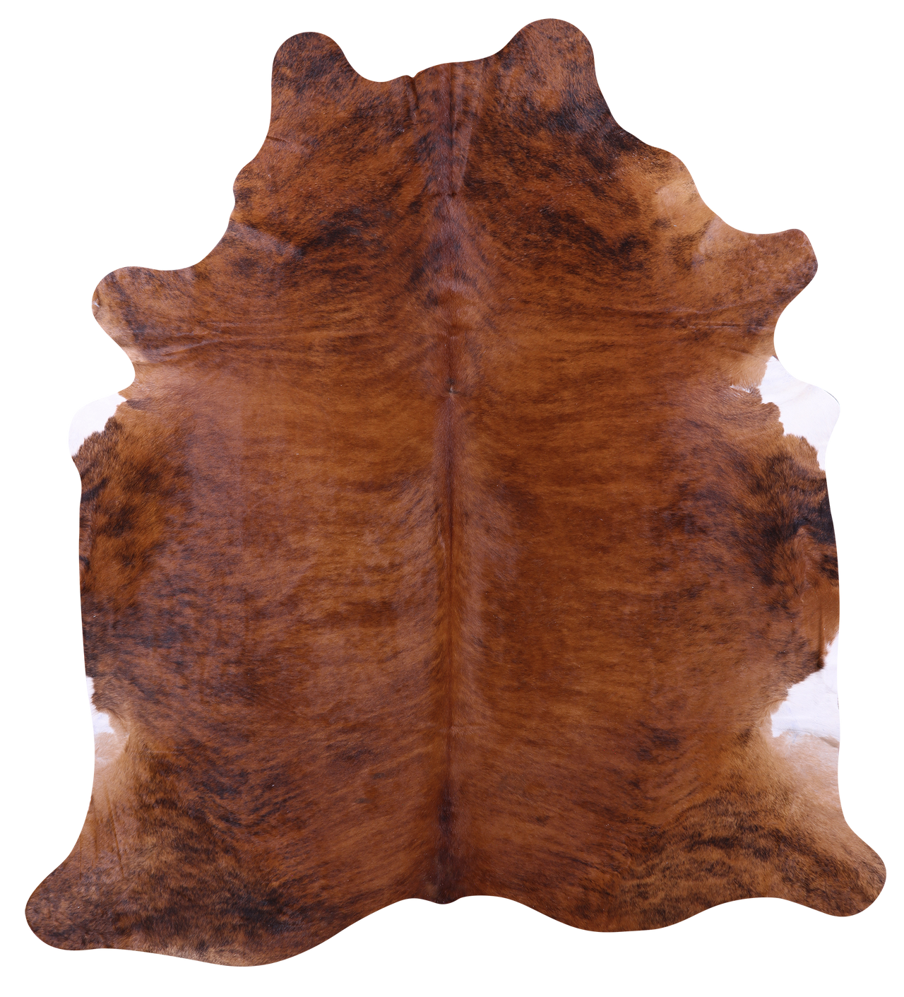 Brindle Natural Brown Cowhide Rug - XX-Large 8' 7"H x 8' 1"W