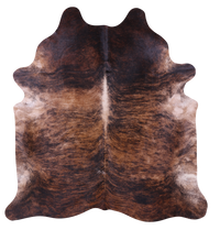 Thumbnail for Brindle Natural Brown Cowhide Rug - XX-Large 8' 0