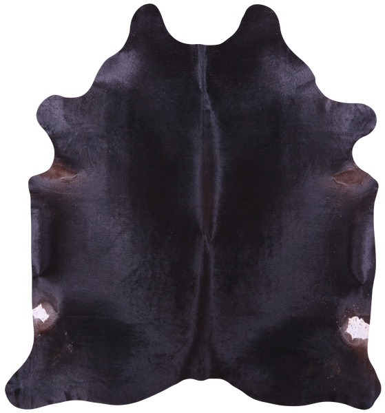 Black Natural Cowhide Rug - XX-Large 8' 0"H x 7' 5"W