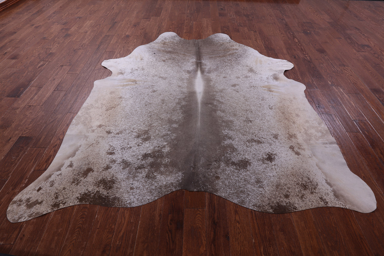 Brown Salt & Pepper Natural Cowhide Rug - XX-Large 8' 3"H x 7' 5"W