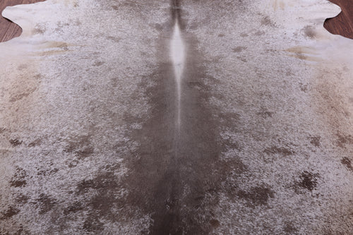 Brown Salt & Pepper Natural Cowhide Rug - XX-Large 8' 3