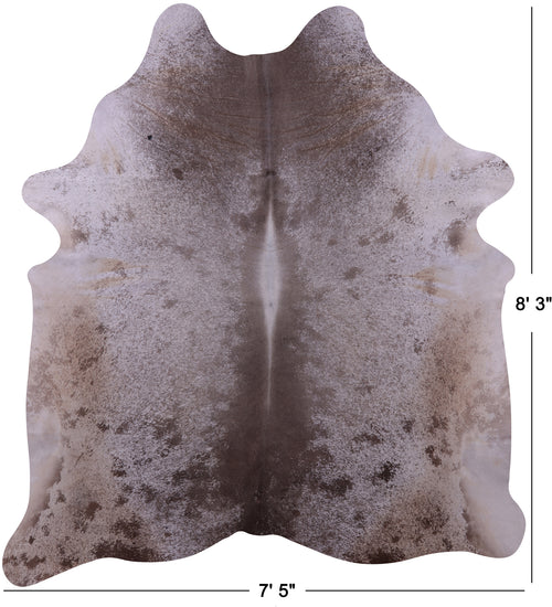 Brown Salt & Pepper Natural Cowhide Rug - XX-Large 8' 3