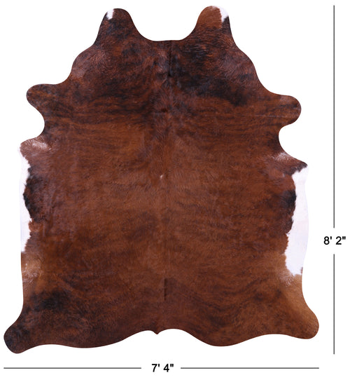 Brown Natural Cowhide Rug - XX-Large 8' 2