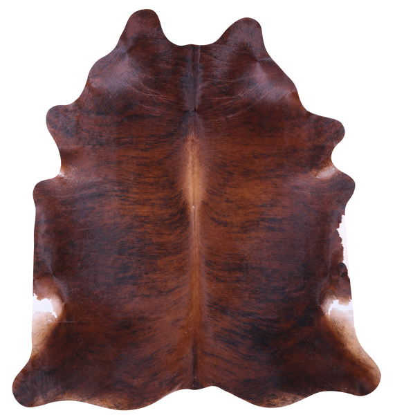 Brindle Natural Brown Cowhide Rug - XX-Large 8' 3"H x 7' 7"W
