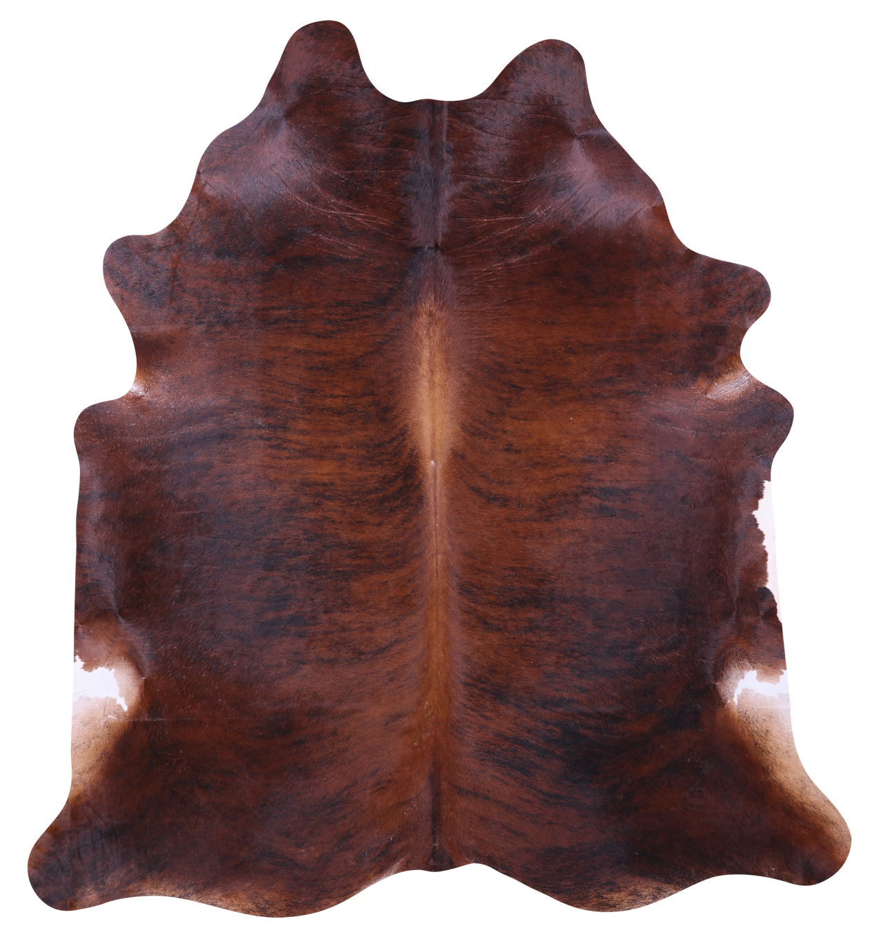 Brindle Natural Brown Cowhide Rug - XX-Large 8' 3"H x 7' 7"W