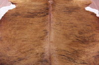 Thumbnail for Light Brindle Natural Cowhide Rug - XX-Large 8' 7