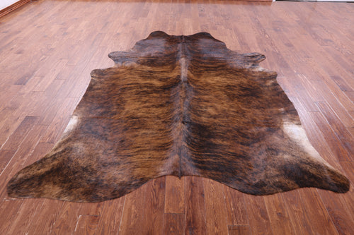 Brindle Natural Brown Cowhide Rug - XX-Large 8' 6