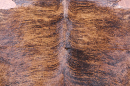 Brindle Natural Brown Cowhide Rug - XX-Large 8' 6