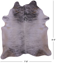 Thumbnail for Grey Brindle Natural Cowhide Rug - XX-Large 8' 5