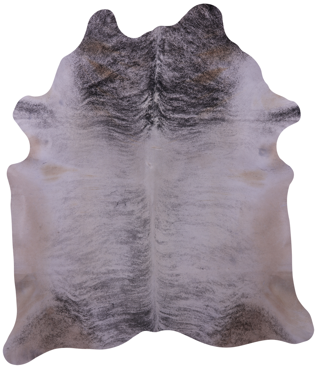 Grey Brindle Natural Cowhide Rug - XX-Large 8' 5"H x 7' 6"W