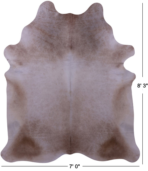 Beige Natural Cowhide Rug - XX-Large 8' 3