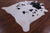 Black & White Natural Cowhide Rug - XX-Large 8' 6"H x 7' 0"W