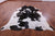 Black Salt & Pepper Natural Cowhide Rug - XX-Large 8' 7"H x 7' 9"W