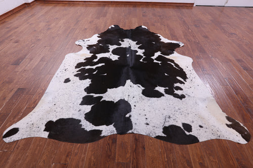 Black Salt & Pepper Natural Cowhide Rug - XX-Large 8' 7