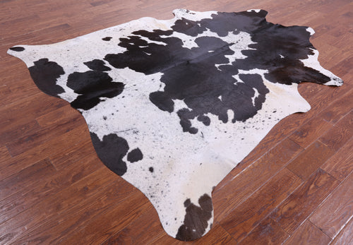 Black Salt & Pepper Natural Cowhide Rug - XX-Large 8' 7