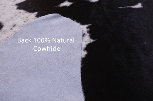 Black Salt & Pepper Natural Cowhide Rug - XX-Large 8' 7