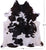Black Salt & Pepper Natural Cowhide Rug - XX-Large 8' 7"H x 7' 9"W