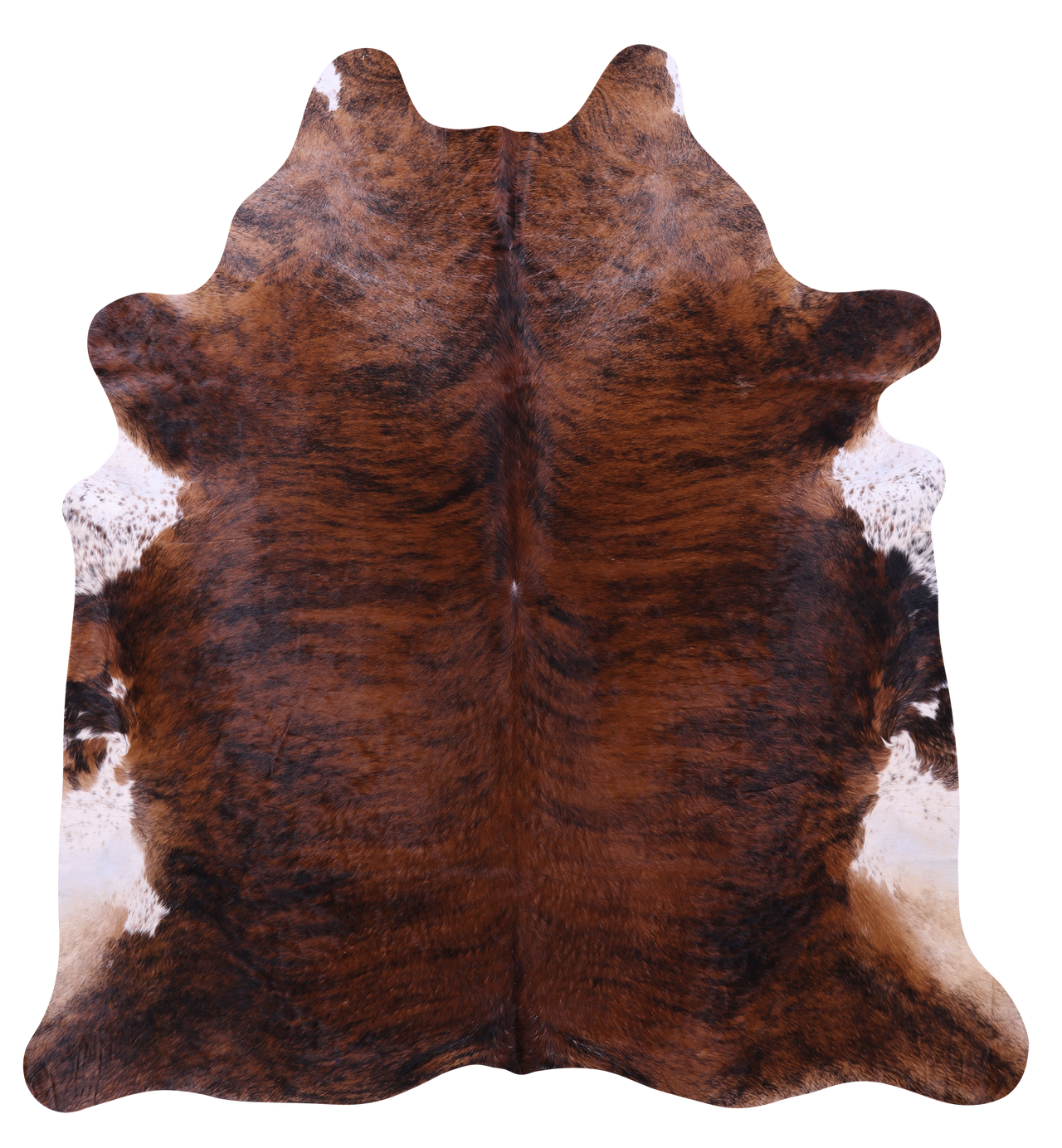 Brindle Natural Brown Cowhide Rug - XX-Large 8' 0"H x 7' 6"W