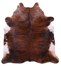Thumbnail for Brindle Natural Brown Cowhide Rug - XX-Large 8' 0