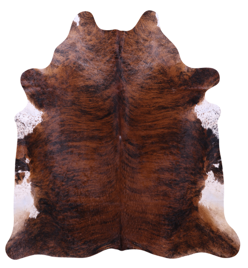 Brindle Natural Brown Cowhide Rug - XX-Large 8' 0