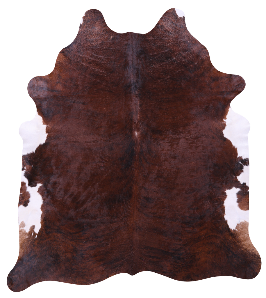 Dark Brindle Natural Cowhide Rug - XX-Large 8' 4"H x 7' 7"W