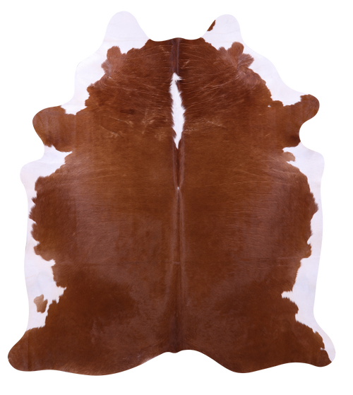 Brown & White Natural Cowhide Rug - XX-Large 8' 0