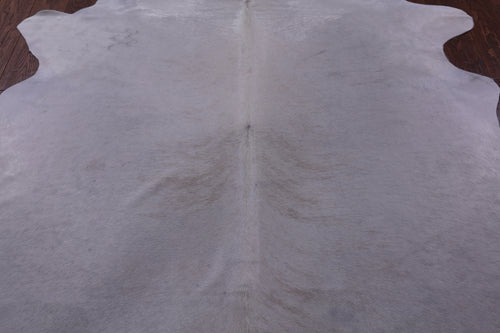 White Natural Cowhide Rug - Large 6' 10