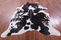 Thumbnail for Black & White Natural Cowhide Rug - Large 6' 10