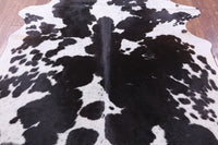 Thumbnail for Black & White Natural Cowhide Rug - Large 6' 10