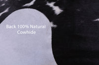 Thumbnail for Black & White Natural Cowhide Rug - Large 6' 10